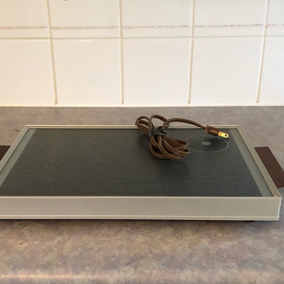 70's Cornwall Glass Warming Trivet - Serveware - Electric Hotplate - Hot Plate - Picture 10 of 13